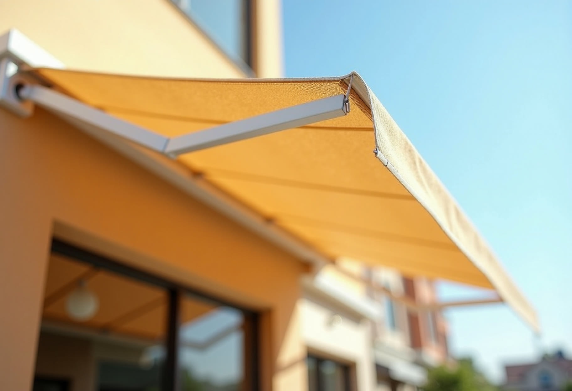 Motor arm and fabric line straight